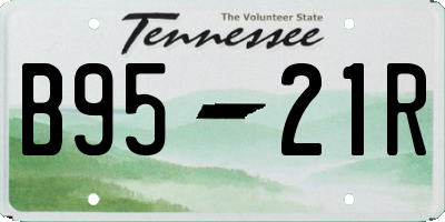 TN license plate B9521R
