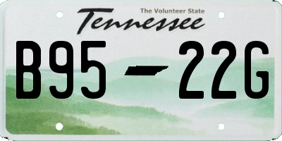TN license plate B9522G
