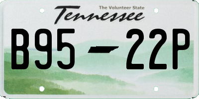 TN license plate B9522P