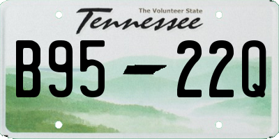 TN license plate B9522Q