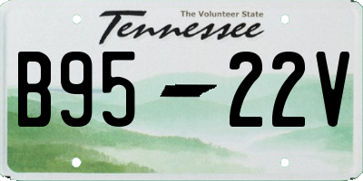 TN license plate B9522V