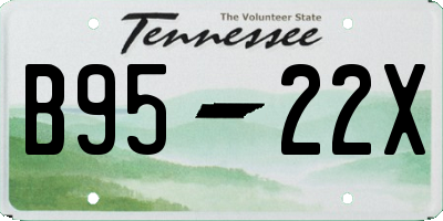 TN license plate B9522X