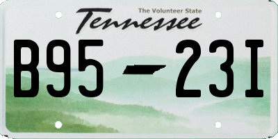TN license plate B9523I
