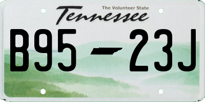 TN license plate B9523J