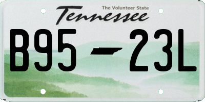TN license plate B9523L