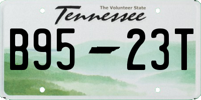 TN license plate B9523T