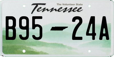 TN license plate B9524A