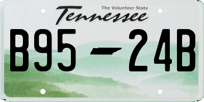 TN license plate B9524B