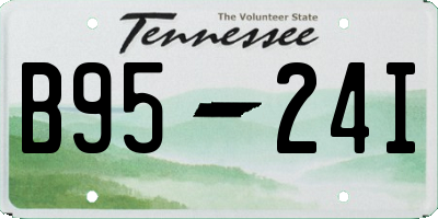 TN license plate B9524I