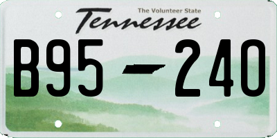 TN license plate B9524O