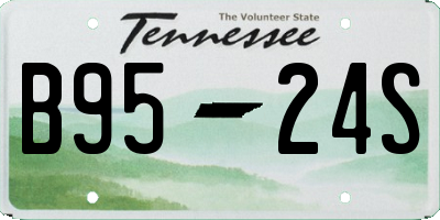 TN license plate B9524S