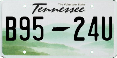 TN license plate B9524U