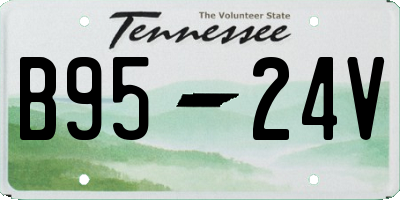 TN license plate B9524V