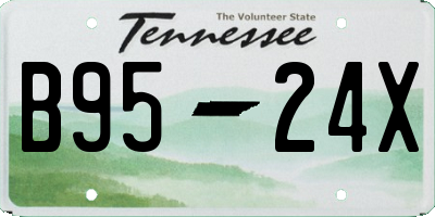 TN license plate B9524X