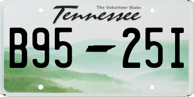 TN license plate B9525I