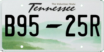 TN license plate B9525R