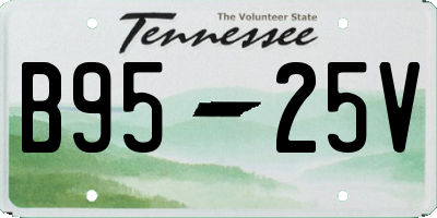 TN license plate B9525V