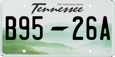 TN license plate B9526A