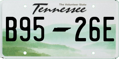 TN license plate B9526E