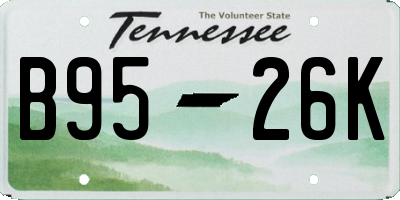 TN license plate B9526K