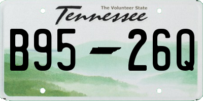 TN license plate B9526Q