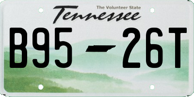TN license plate B9526T