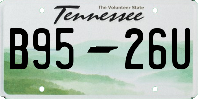 TN license plate B9526U