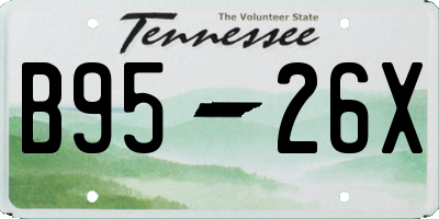 TN license plate B9526X