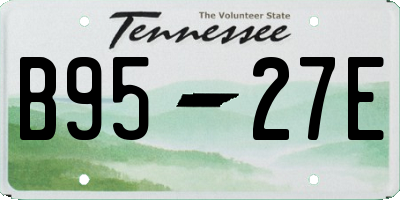 TN license plate B9527E