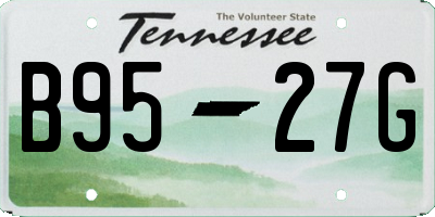 TN license plate B9527G