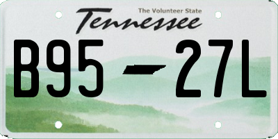 TN license plate B9527L
