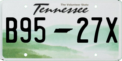 TN license plate B9527X