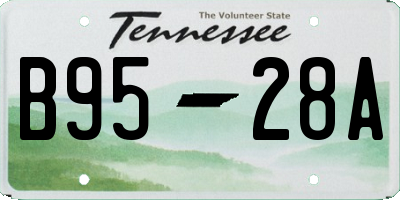TN license plate B9528A