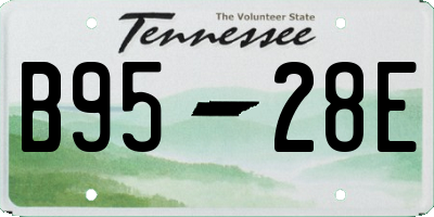 TN license plate B9528E