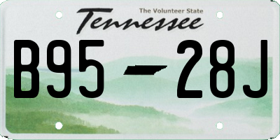 TN license plate B9528J