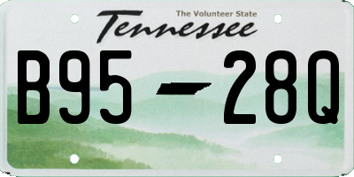 TN license plate B9528Q