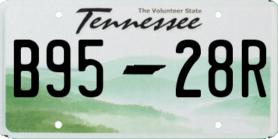 TN license plate B9528R
