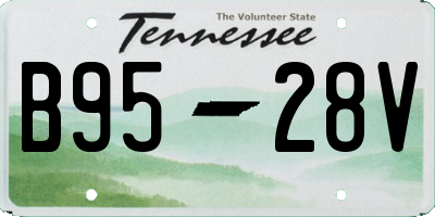 TN license plate B9528V