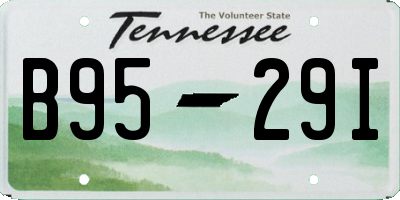 TN license plate B9529I