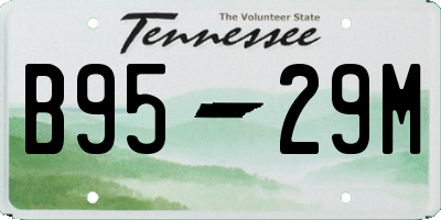 TN license plate B9529M