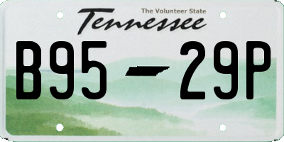 TN license plate B9529P
