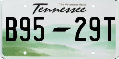 TN license plate B9529T