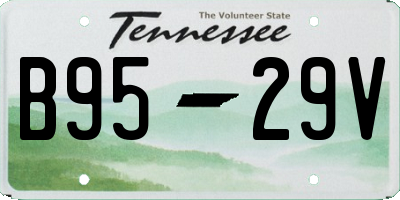 TN license plate B9529V