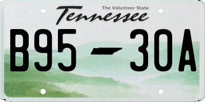 TN license plate B9530A