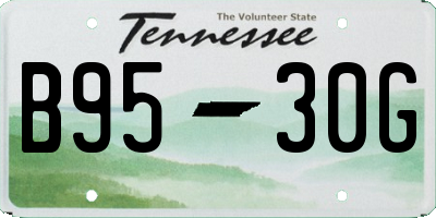 TN license plate B9530G