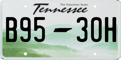 TN license plate B9530H