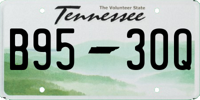 TN license plate B9530Q