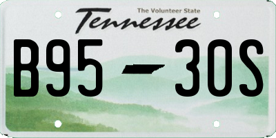 TN license plate B9530S