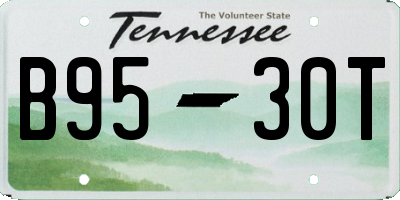TN license plate B9530T