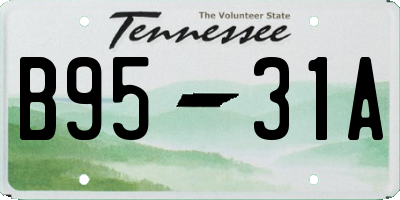 TN license plate B9531A
